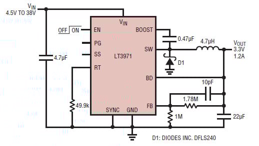 Linear Technology LT3971 diagram